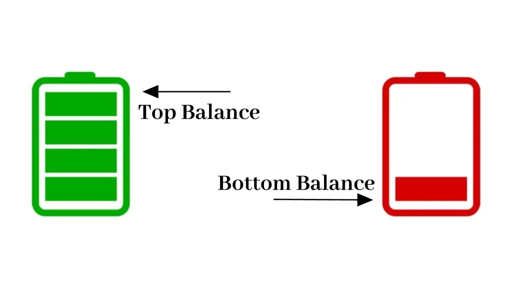 Top balance vs Bottom balance